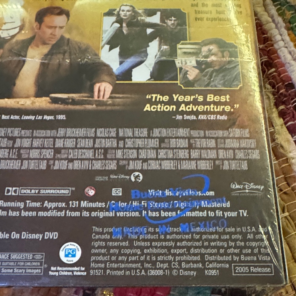 National Treasure VHS Tape. Original factory sealed. 📼 Adventure movie - Picture 2 of 5